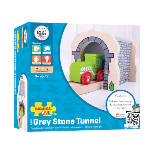 Wooden Grey Stone Tunnel